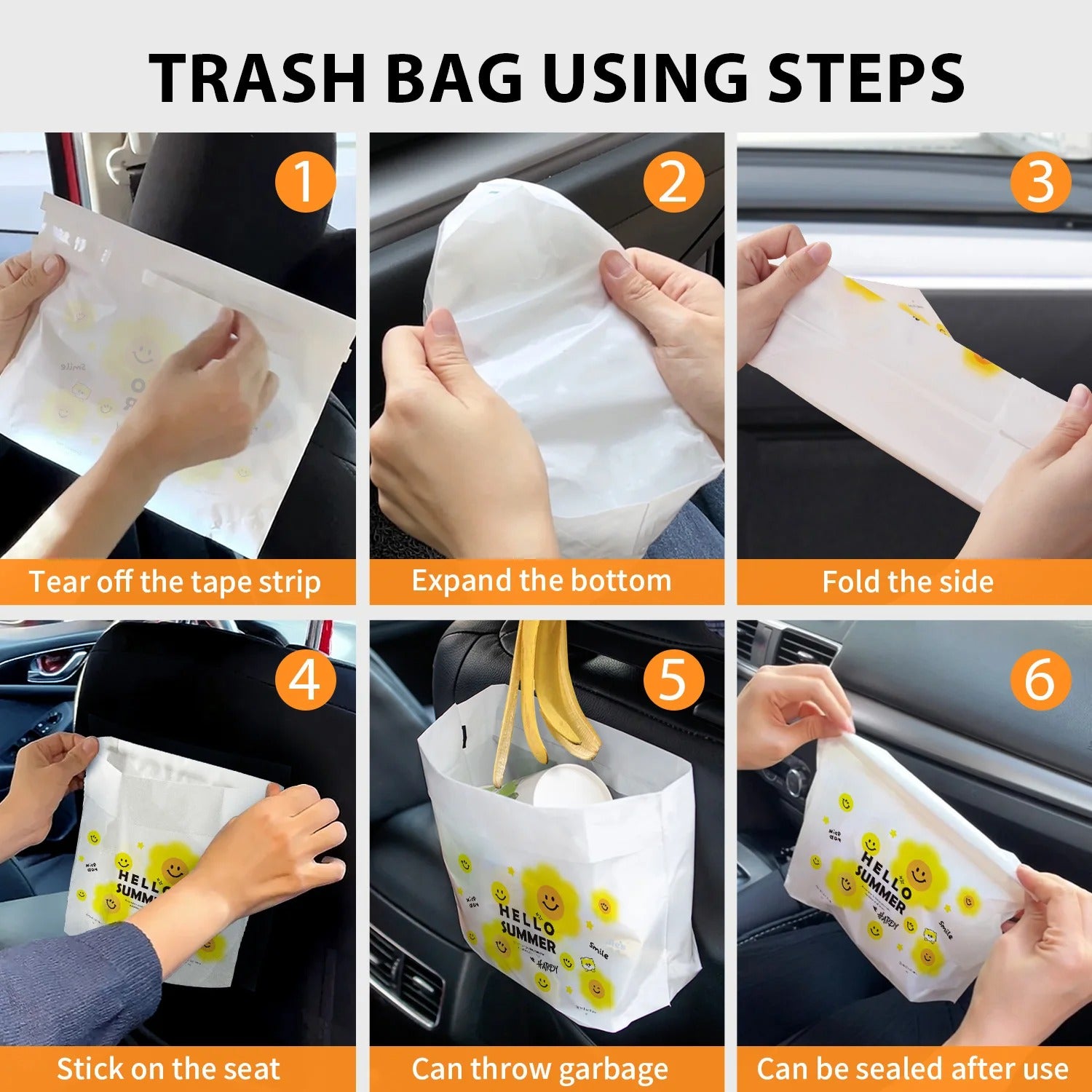 🚗 Self-Stick Car Trash Bags 60/100/200pcs | Biodegradable⚡Instant-Adhesive【Multi-Surface Magic】Auto/Office/Kitchen Rubbish Holder - Compact & Odor-Free Car Garbage Storage 🚗 Self-Stick Car Trash Bags 60/100/200pcs | Biodegradable⚡Instant-Adhesive【Multi-Surface Magic】Auto/Office/Kitchen Rubbish Holder - Compact & Odor-Free Car Garbage Storage